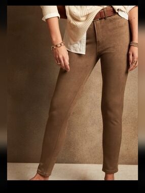 Banana Republic Vegan Suede Tan Jeans